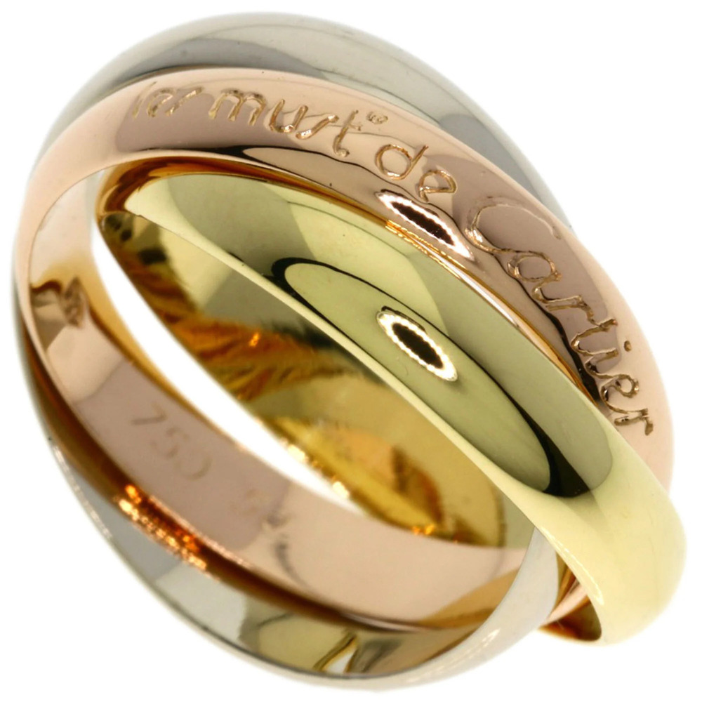CARTIER 18k Gold Trinity Ring #50